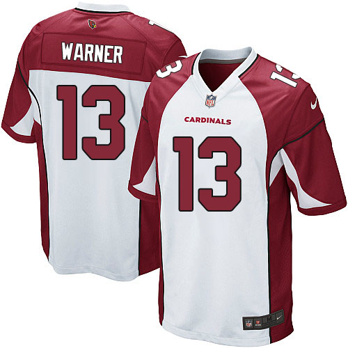 Youth Elite Kurt Warner Nike Jersey White Road - #13 NFL Arizona Cardinals